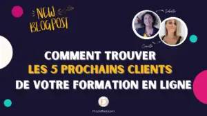 Trouver des clients pour votre formation en ligne