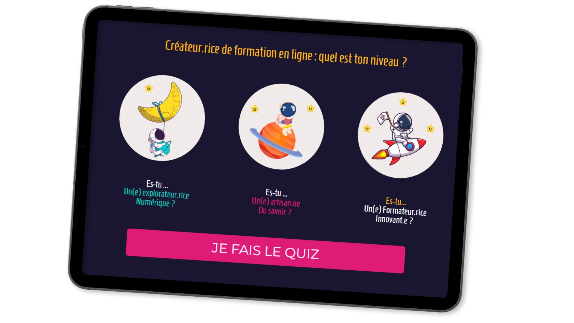 Formation en ligne, créativité, créer une formation en ligne 